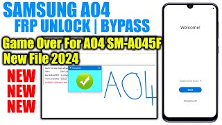 Samsung A04 FRP Bypass Android 13, A045F Google Account Remove