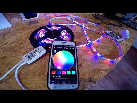 Vídeo: Controle De Faixa De LED: Do Telefone E Do Computador Via Wi-Fi, Outras Maneiras De Controlar O Brilho Da Luz De Fundo LED Colorida