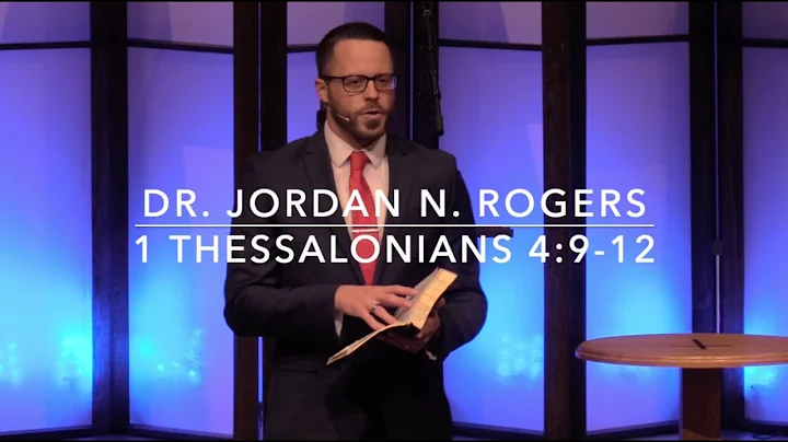 4 Practical Precepts for a Proper Testimony 1 Thessalonians 4:9-12 (5.17.20) Dr. Jordan N. Rogers