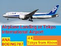 Airplane Landing at Tokyo International Airport by #boeing787 #ANA #sakura #japan inside