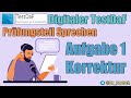 Digitaler TestDaF. Sprechen. Aufgabe 1. Korrektur