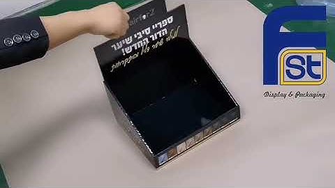 OEM Custom Foldable PDQ Corrugated Cardboard Counter Display Box