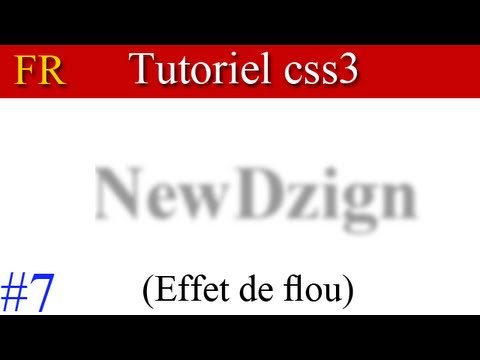 Tutoriel css3 (animation-keyframes) : Effet de flou,blur effect | By NewDzign