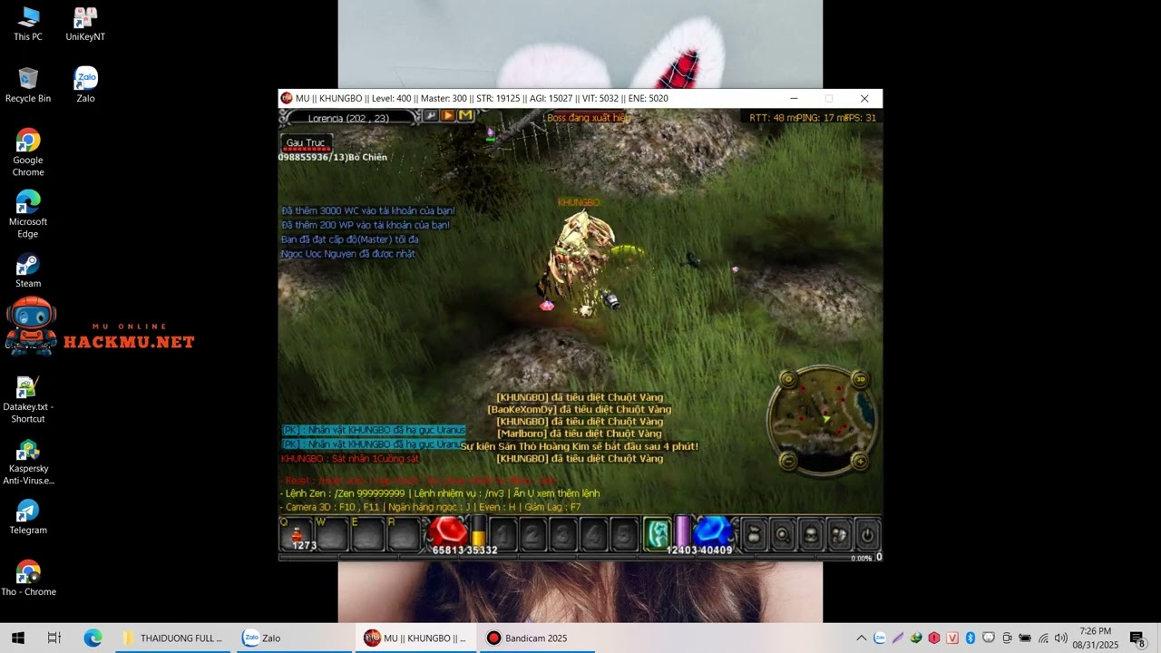 hack mu thai-duong.com - PK all , Săn Boss