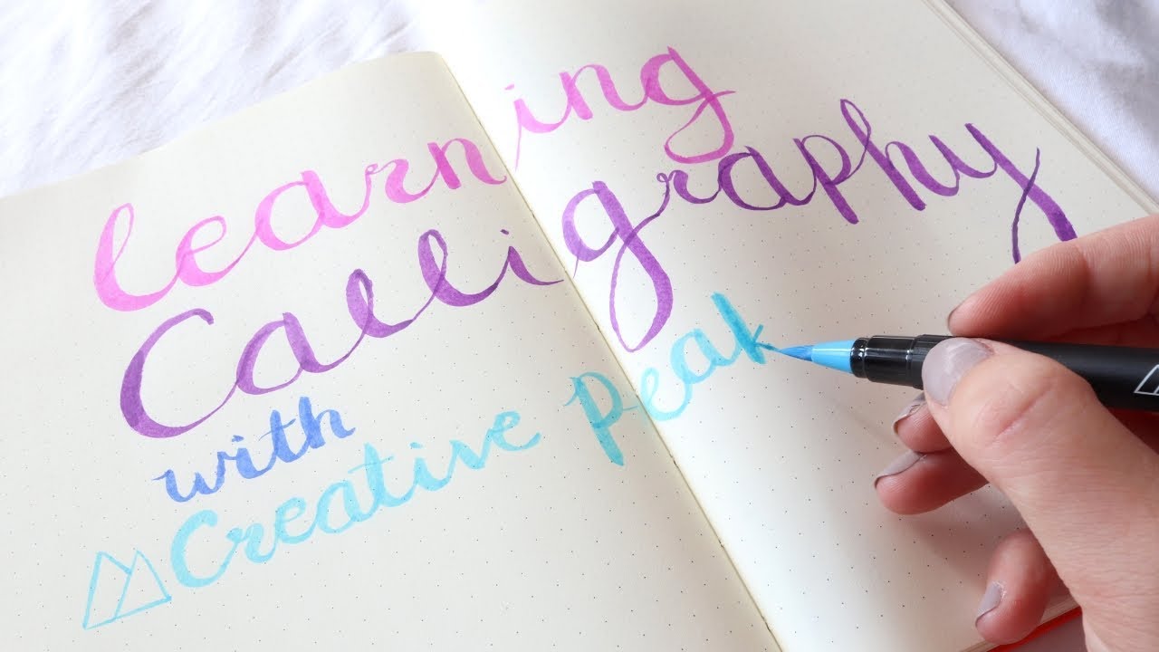 Learning Calligraphy & Creative Peak Brush Pen Review YouTube