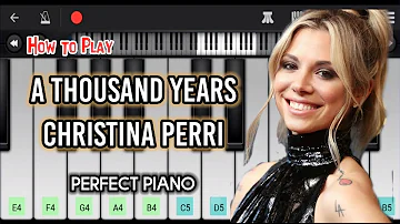 A Thousand Years by Christina Perri • Perfect Piano • Easy Tutorial • How to Play