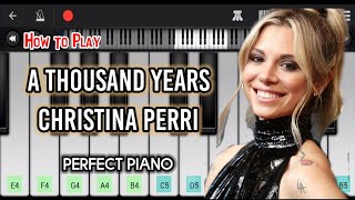 A Thousand Years by Christina Perri • Perfect Piano • Easy Tutorial • How to Play screenshot 5