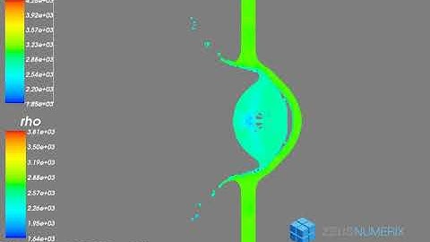 Penetration of Al ball in Al plate using SPH simulation