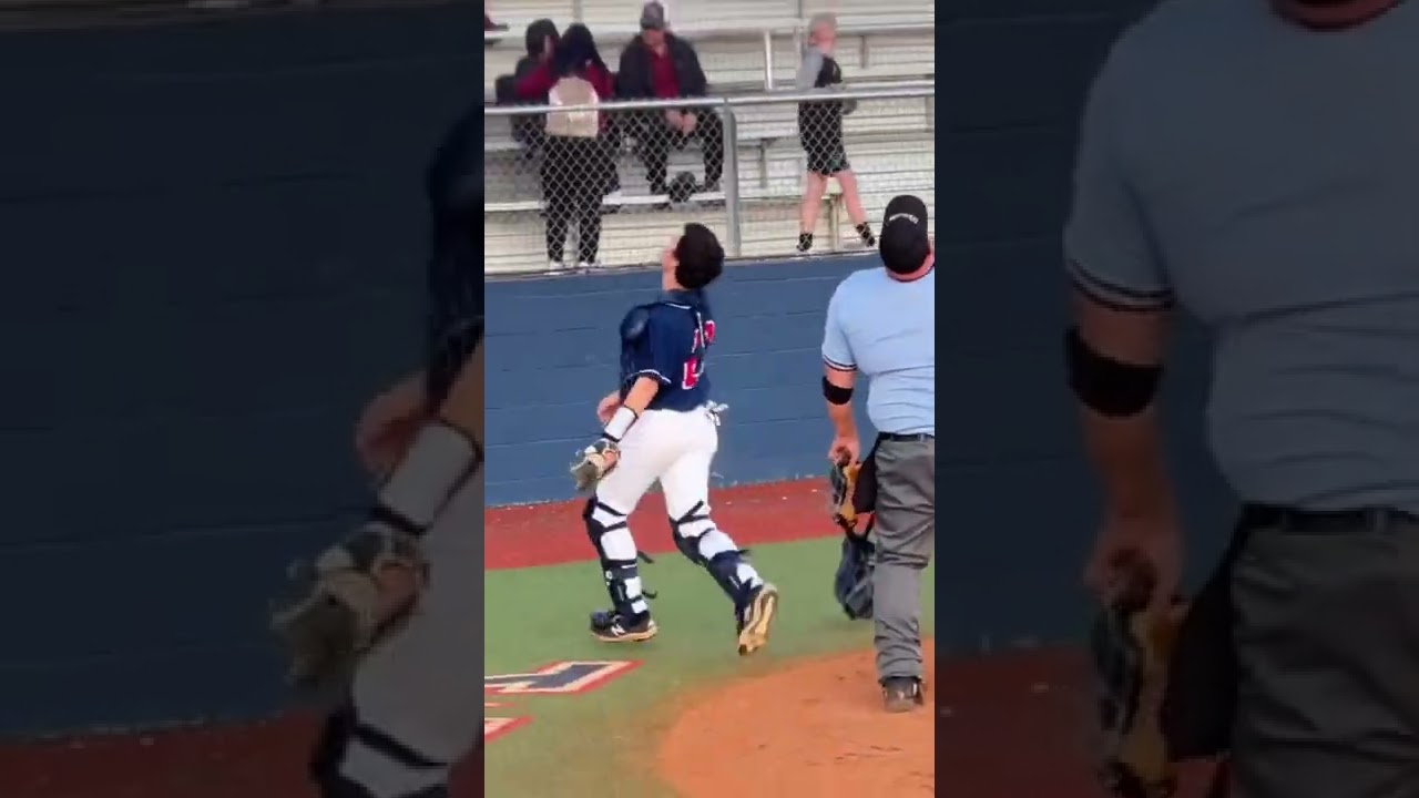 The catcher was lost, but what a play by 3rd 👏 #shorts