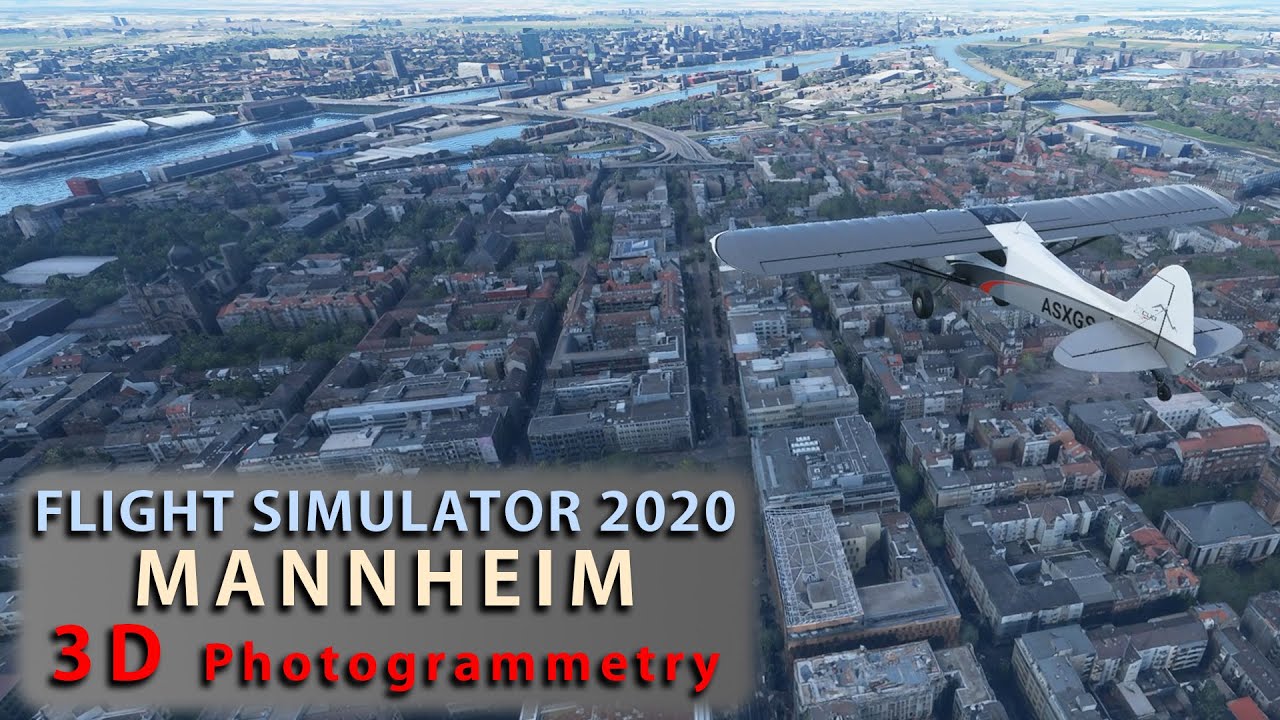 Mannheim 3d Stadte Sightseeing Flight Simulator Youtube