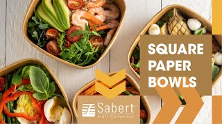 Introducing our Square paper bowls (Kraft® Collection)