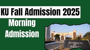 Karachi University Admissions 2025–2026 Announced | Karachi University Test Date 2026 | KU Test 2026