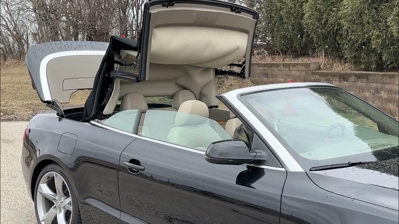 2010 Audi A5 Convertible top operation YouTube