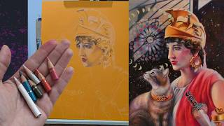 Improve Your Art with Unusual Technique | Stoic colored pencil drawing