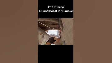 Counter-Strike 2 | Inferno CT + Boost with 1 Smoke #shorts  #cs2
