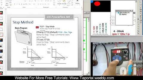 8- How To Use Stop Method In Allen Bradly VFD