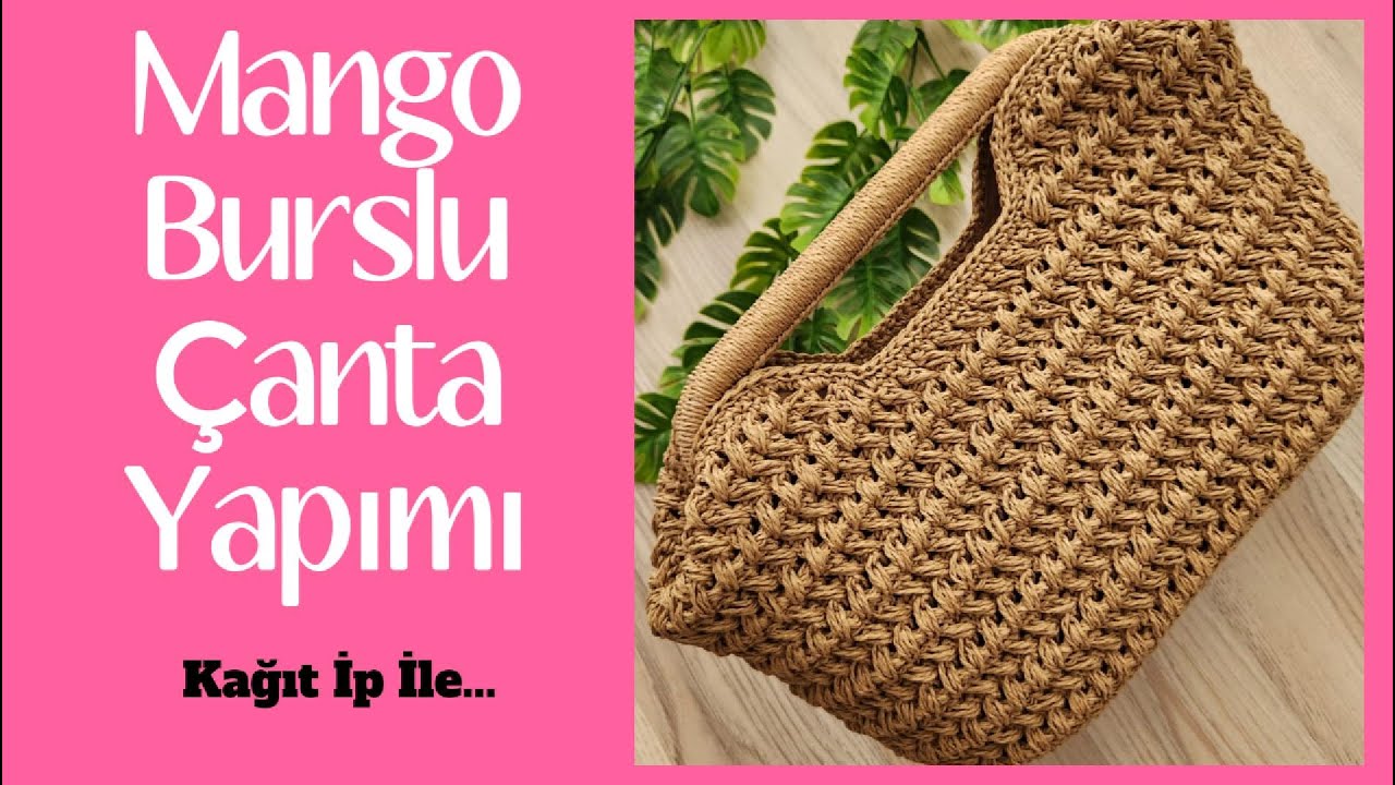 KAĞITİP İLE MANGO BURSLU ÇANTA YAPIMI..