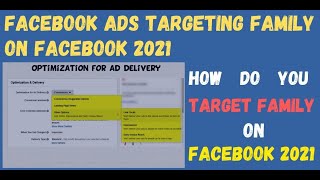 Facebook Optimization for Ad Delivery Section 2021|Ad Set Level|Delivery Optimization in Facebook ad