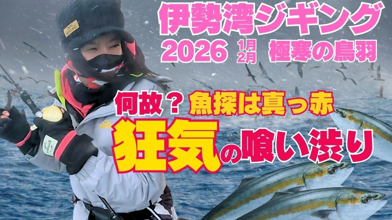 【伊勢湾/ジギング】群れは映るのに食わない…期待と絶望「日ムラ」に翻弄される📍鳥羽鰤ダービー