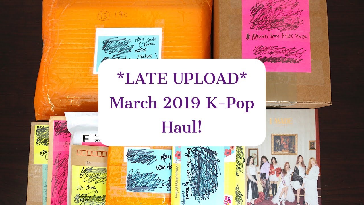 *LATE UPLOAD* March 2019 K-Pop Haul - Red Velvet, MAMAMOO,  (G)I-DLE, and Many More!