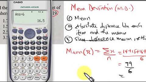 Statistics (Mean Deviation) | WASSCE 2023 | Core Mathematics | OBJ Q25 |  NIGERIA