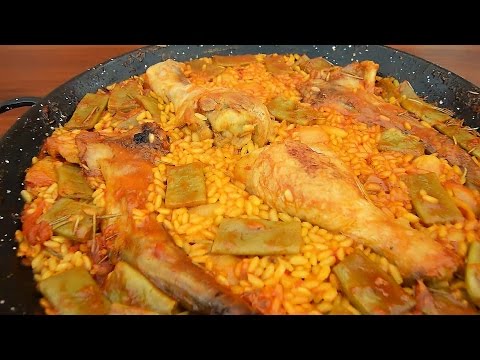 Original Valencia Style Paella Paella Valenciana Original Youtube