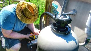 Installing a pool pump and filter on an above ground swimming pool