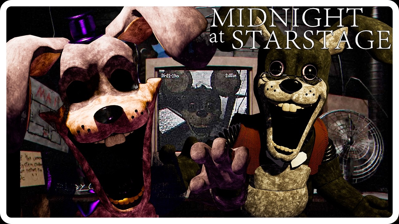 FNAF Midnight at Starstage Good Ending Full Walkthrough Night 1-6 & Extras