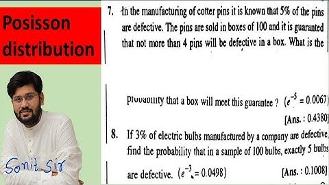 3 | sum no 7,8 | poisson distribution | TY BCom Gujarat university | stat chapter 1   inhindi gu |