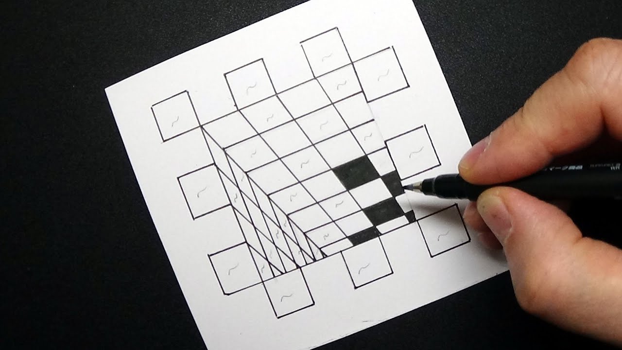 Op-Art Hole to the Deep - How to Draw 3D Hole - Optical Illusion - YouTube