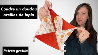 TUTO COUTURE - coudre un doudou pour bébé oreilles de lapin