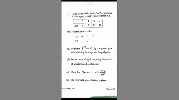 4Th Sem Mathematics hon/ Numerical Methods and Scientific Computing  Under Berhampur University 2022