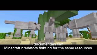 dire wolf vs T-Rex (a Minecraft BBC eath parody of a documentary film)