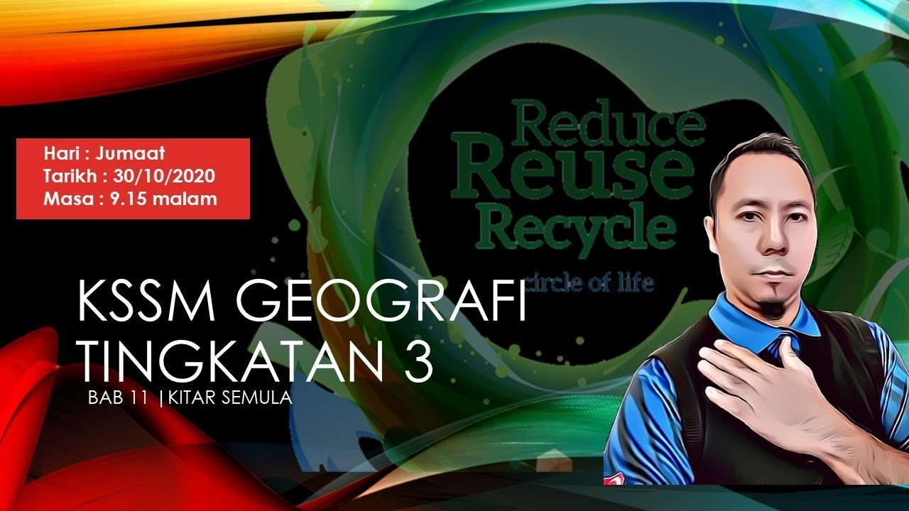 Pdpdr Geografi Tingkatan 3 Bab 11 Kitar Semula 3r Reduce Reuse Recycle Youtube