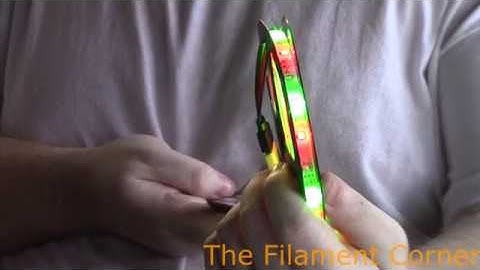 Installing RGB led light strips onto the wanhao duplicator I3 V2 (Warning Flashing Lights)