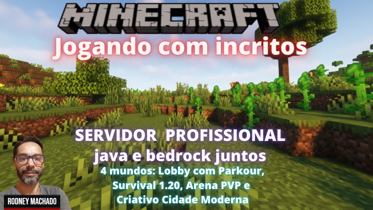 🔴🎮🔴 MINECRAFT JOGANDO COM INSCRITOS JAVA E BEDROCK JUNTOS