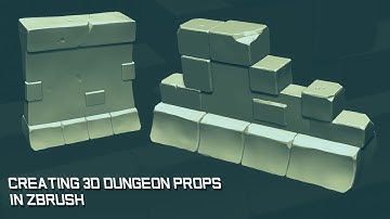 Creating 3D Game Props in Zbrush - Dungeon Walls