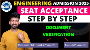 Engineering Seat Acceptance Process 2025 | Engineering Seat Acceptance Process 2025