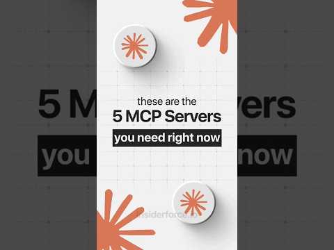 5 MCP Servers Every Claude Code User Needs Right Now 🔥... #shorts
