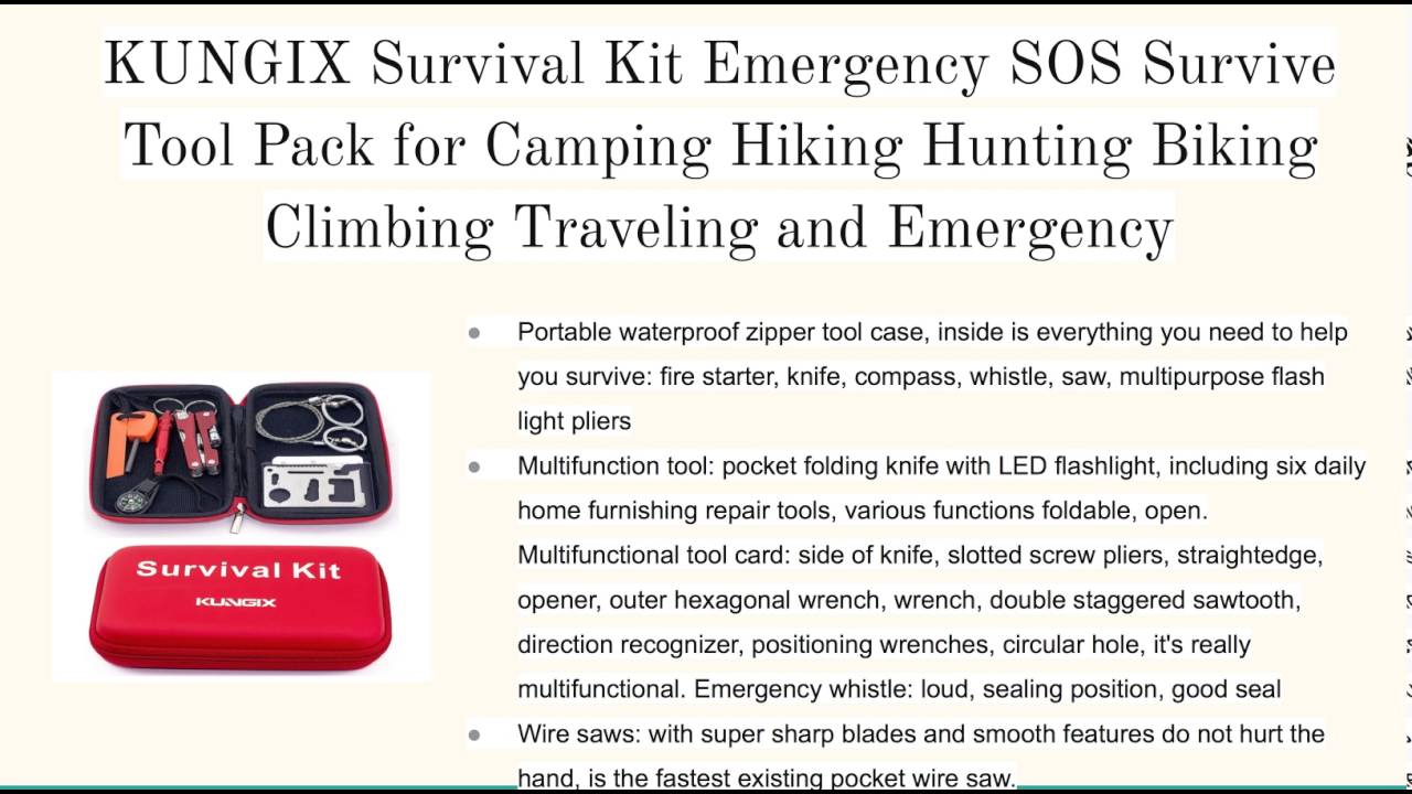 Best Emergency Survival Kit - YouTube