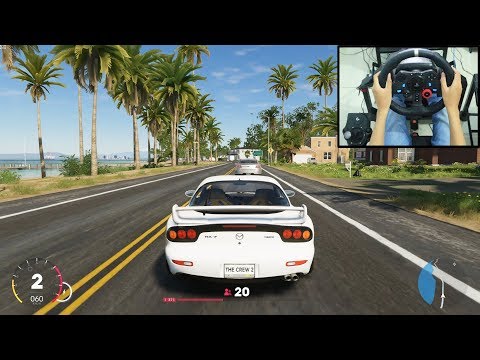 Mazda RX-7 - The Crew 2 | Logitech g29 gameplay