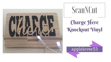 ScanNCut "Charge Here" Knockout - Giveaway