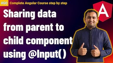 @Input in Angular |  Sharing data from parent to child component | Angular Tutorial