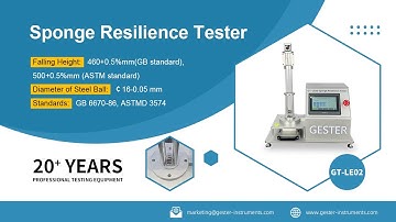 ASTMD 3574 Sponge Resilience Tester GT-LE02 Ball Rebound Resilience Tester