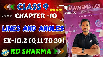 RD Sharma Class 9 Maths Chapter 10 Lines and Angles Exercise 10.2 Q 11 to 20 New Edition RD Sharma