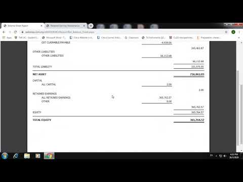 Webmax Tutorial - [BALANCE SHEET REPORT]