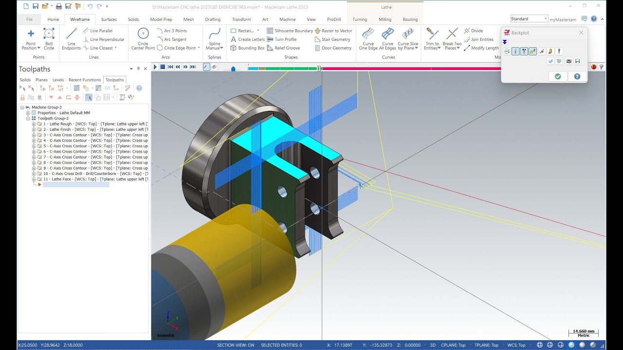 LIVE: #Mastercam C & Y Axis Lathe Programming 🛠️ | 4-Side Facing, C ...