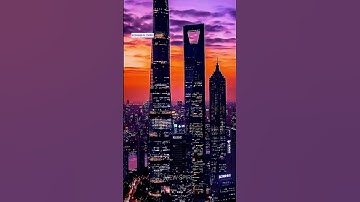 Shanghai Neon Nights in 4K | Futuristic Cityscape #nightcity #music #travel