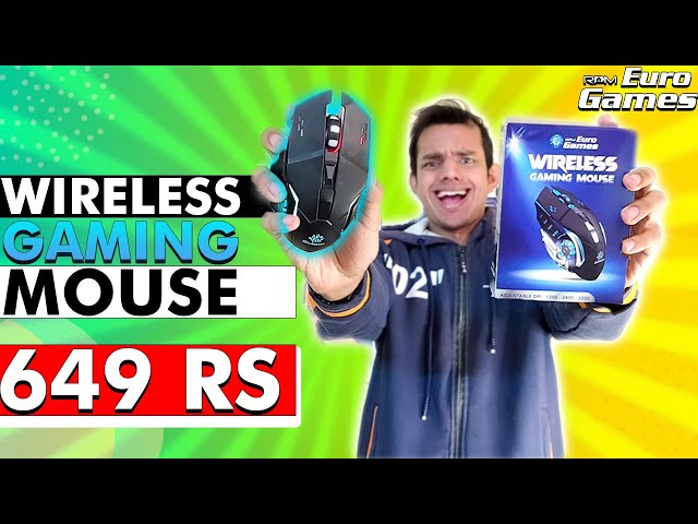 RPM Euro Games USB Wireless Gaming Mouse unboxing, review-best wireless gaming  mouse under 1000 rs 