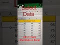 How to Auto Sum in an Excel Shortcut Key #tranding #excel #tips #shorts #viral #feed #shortcuts